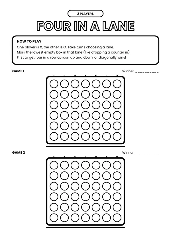 Four in a Lane: teammate game from the Swim Meet Edition